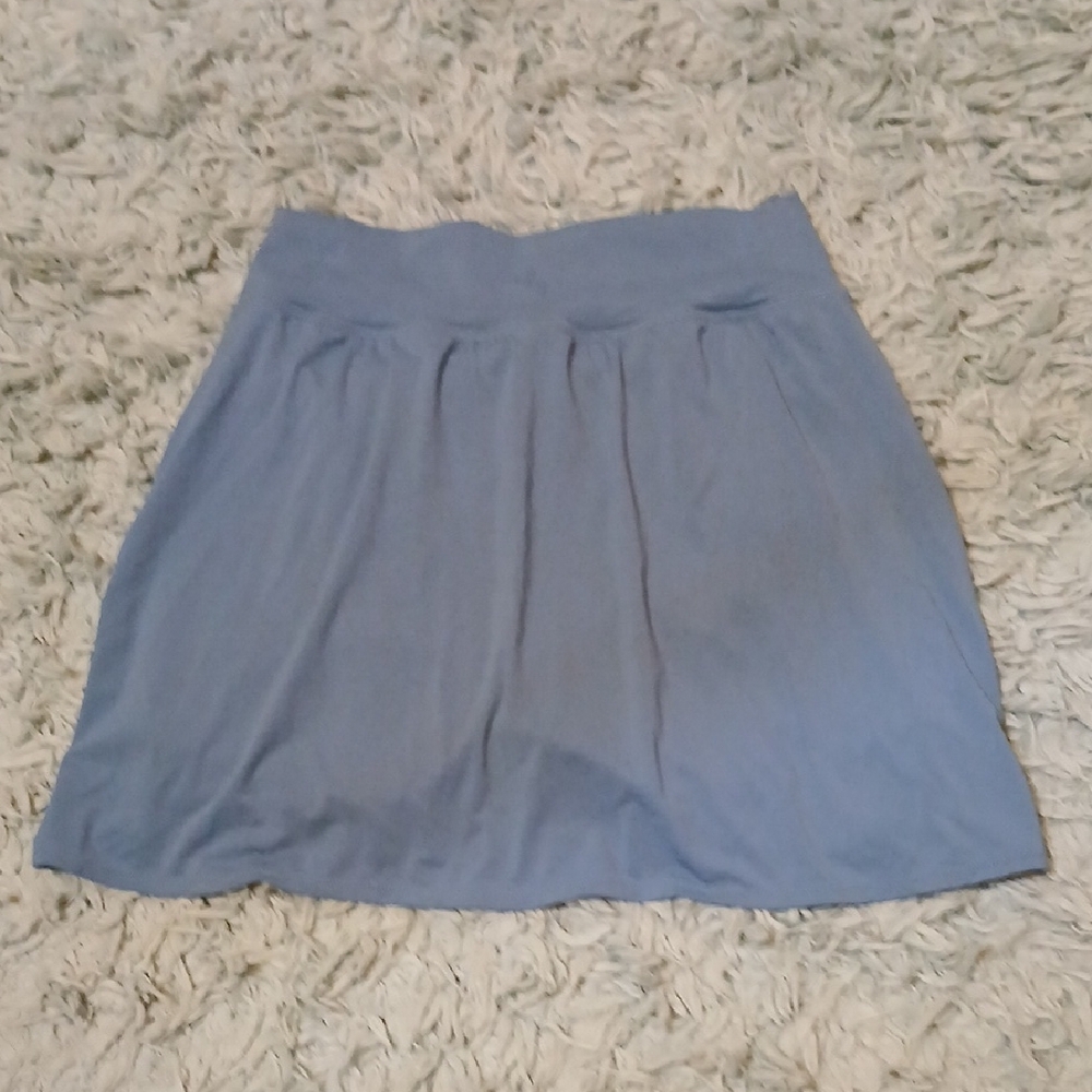 JoyLab Blue Ruched Mini Skirt - Picture 4 of 6
